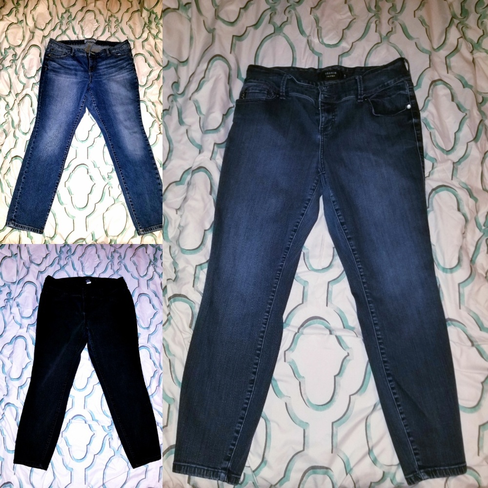 Bundle of 3 Torrid brand skinny jeggings